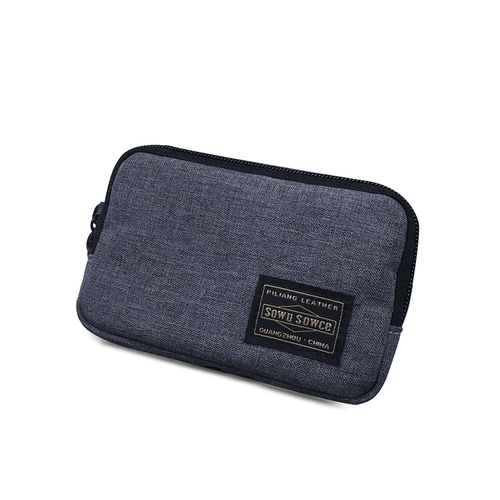 Японская короткая сумка с петлей на руку подходит для мужчин и женщин с молнией, маленькая сумка клатч, монеты, картхолдер, система хранения, небольшая сумка