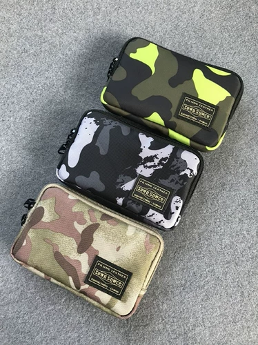 Японская короткая сумка с петлей на руку подходит для мужчин и женщин с молнией, маленькая сумка клатч, монеты, картхолдер, система хранения, небольшая сумка