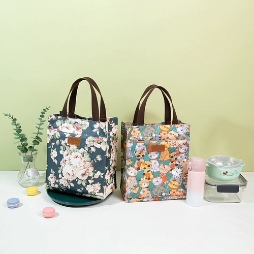 Мультяшная водонепроницаемая льняная сумка, вместительный и большой ранец для матери и ребенка