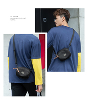 The new mens retro outdoor hip-hop function black sports small satchel wild street shoulder oblique cross-bag men