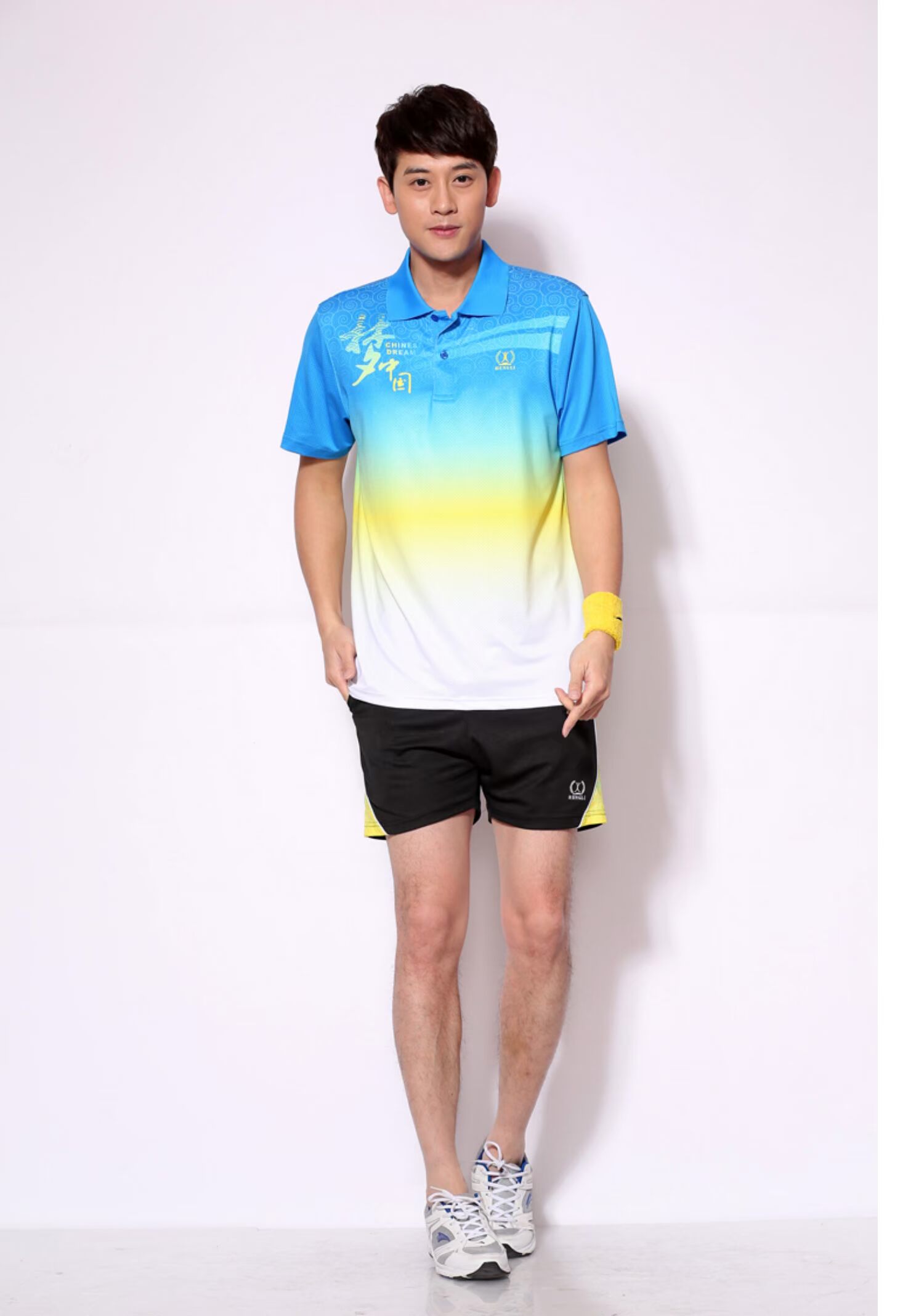 Mùa hè 2019 bộ đồ thể thao tay ngắn thấm mồ hôi quần áo thể thao Trung Quốc mơ ước bộ đồ thể thao mua quần áo thể thao - Thể thao sau bộ adidas nữ mùa hè