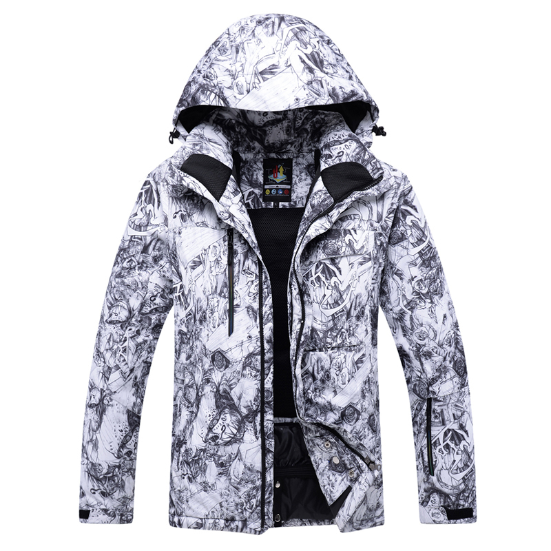 New snowboard suit men's Canadian style Korean frock outdoor ski coat waterproof warm thickened