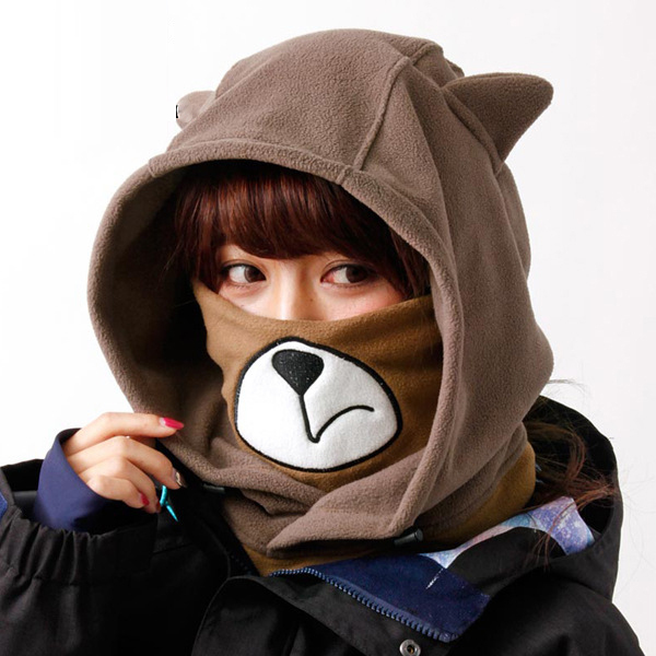 Ski headgear mask anti-chill and warm little animal helmet headgear male and female ski protective face-Taobao