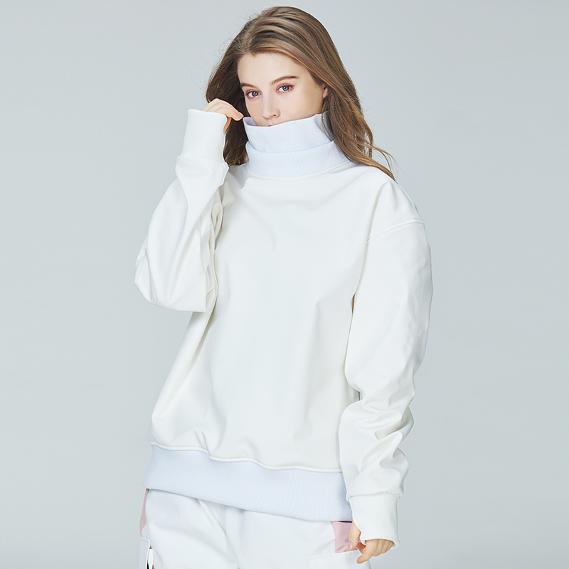 Arctic Queen Ski Jacket Sweatshirt Unisex High Collar Waterproof Windproof Snowboard Bib Pants Inner Layer