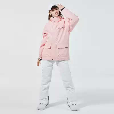 New ski suit women's suit winter outdoor veneer double board ski clothes pants warm thickened ski suit suit