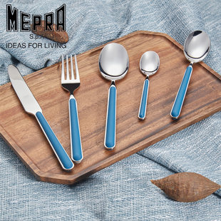 Импортный итальянский MEPRA домой кофе ложка сын творческий Западный посуда установите континентальный нержавеющей стали стейк нож и вилка
