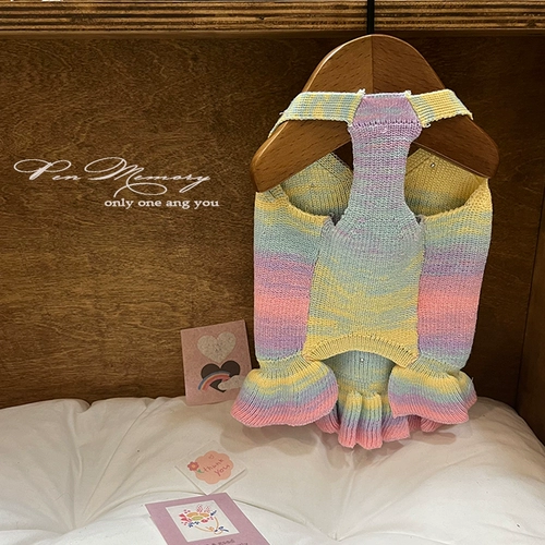 Брендовое летнее платье без рукавов, юбка, трикотажный свитер, в стиле Шанель, градиент