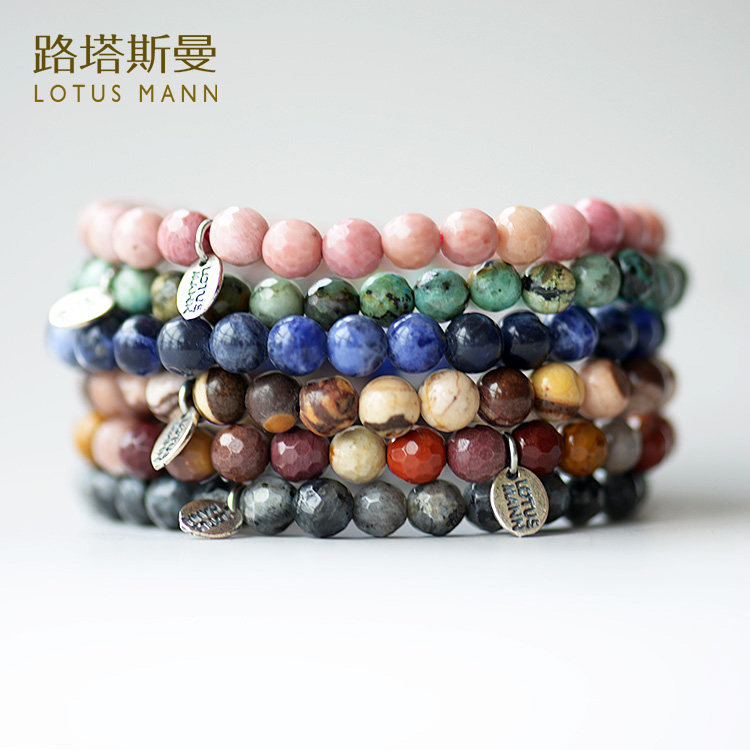 Extremely minimalist 6mm men and women 100 hitch natural semi-precious handmade natural crystal hand refining new