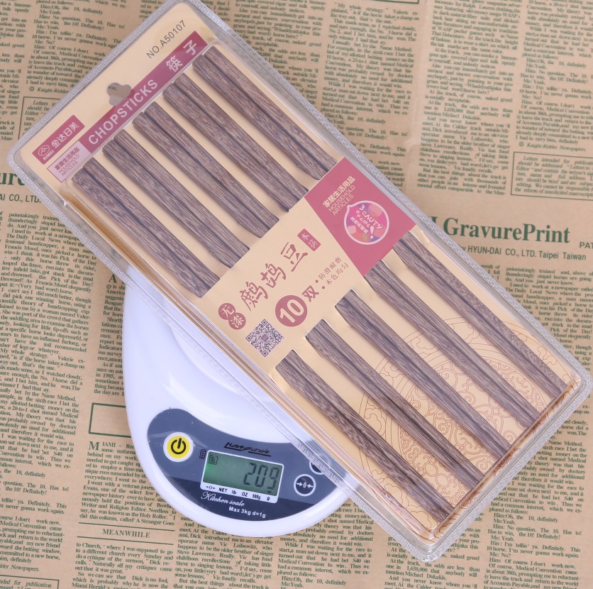Golden DaJapan-US Partridge Bean Chicken Wings Wood chopsticks None Lacquer No Wax-Developed A50107 ten Double
