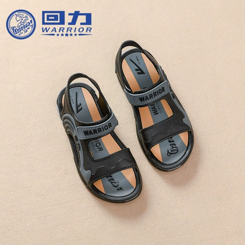Warrior, детские летние сандалии, нескользящая пляжная обувь для мальчиков, коллекция 2021, мягкая подошва, в корейском стиле