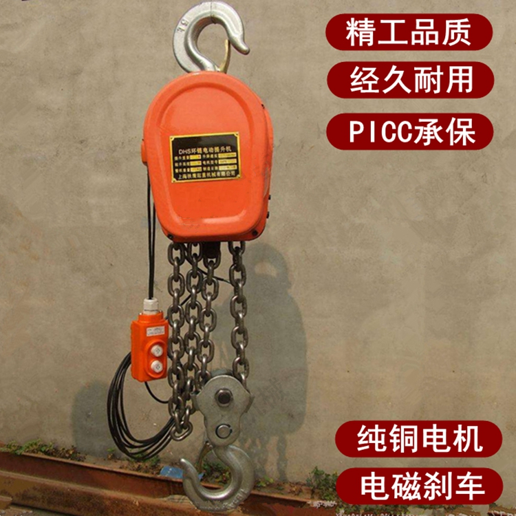 DHS type ring chain electric lifter DHP chain hyacinth Lifting electric inverted chain 1 ton 2t3t5 tons 380V