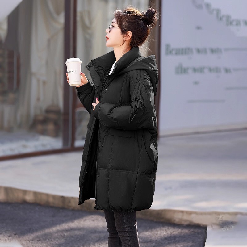 Rouje Moaks Women's Winter Mid-Length down Jacket, Popular Winter Coat for Petite Women, Women's Puffer Jacket