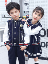 New kindergarten Garden clothes spring and autumn clothes Korean childrens school uniform performance clothes cotton Primary School students class clothes autumn and winter sets