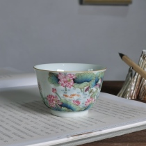 Morning rain and twilight Seiko lotus hand carved master cup