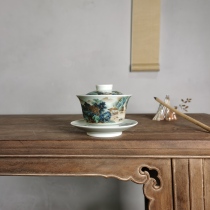 Morning Rain and Twilight Three-cai Gaiwan by Ma Jing