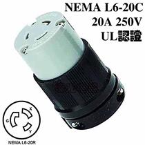 WJ-9321B NEMA L6-20 20A 250V US standard anti-shedding wiring socket UL medical device female seat