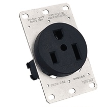 American single NEMA5-50R high current in-line 50A125V one large and small polarity UL wiring panel