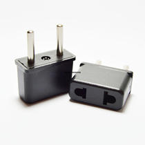 9620 4 0 4 8MM plug European to American socket Double round plug to ROUND flat socket converter