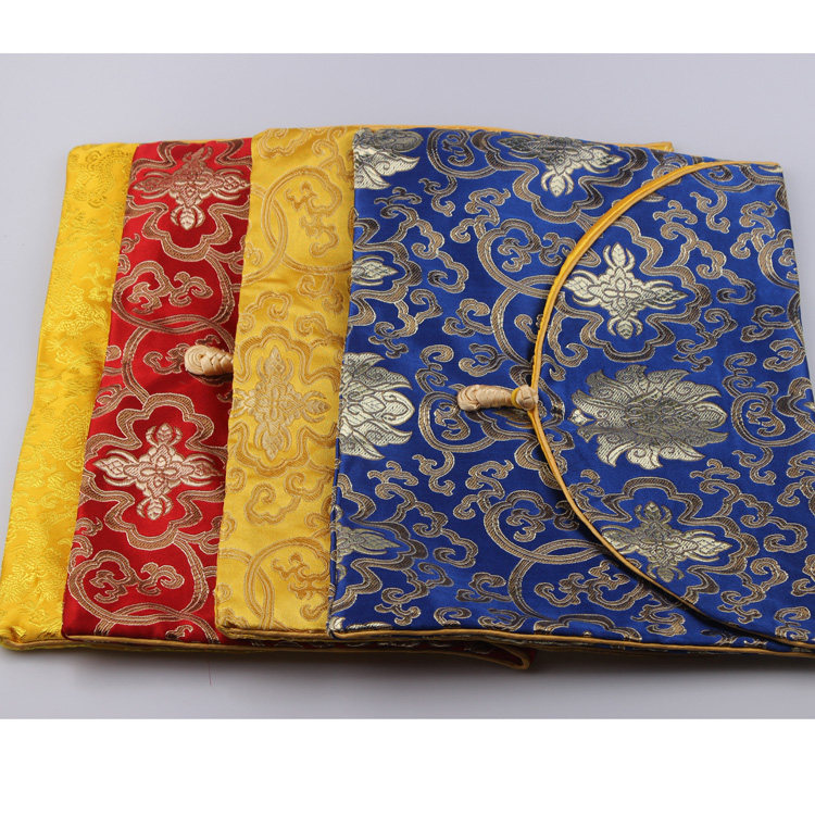 Disc buckle large number warp book bag upscale Buddha Hall Transcript with this bag warp cloth special instrument Faber bag farthing cloth bag