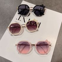 Summer proof of UV sunscreen sunscreen baby shaky laxy glasses cute princess sunglasses
