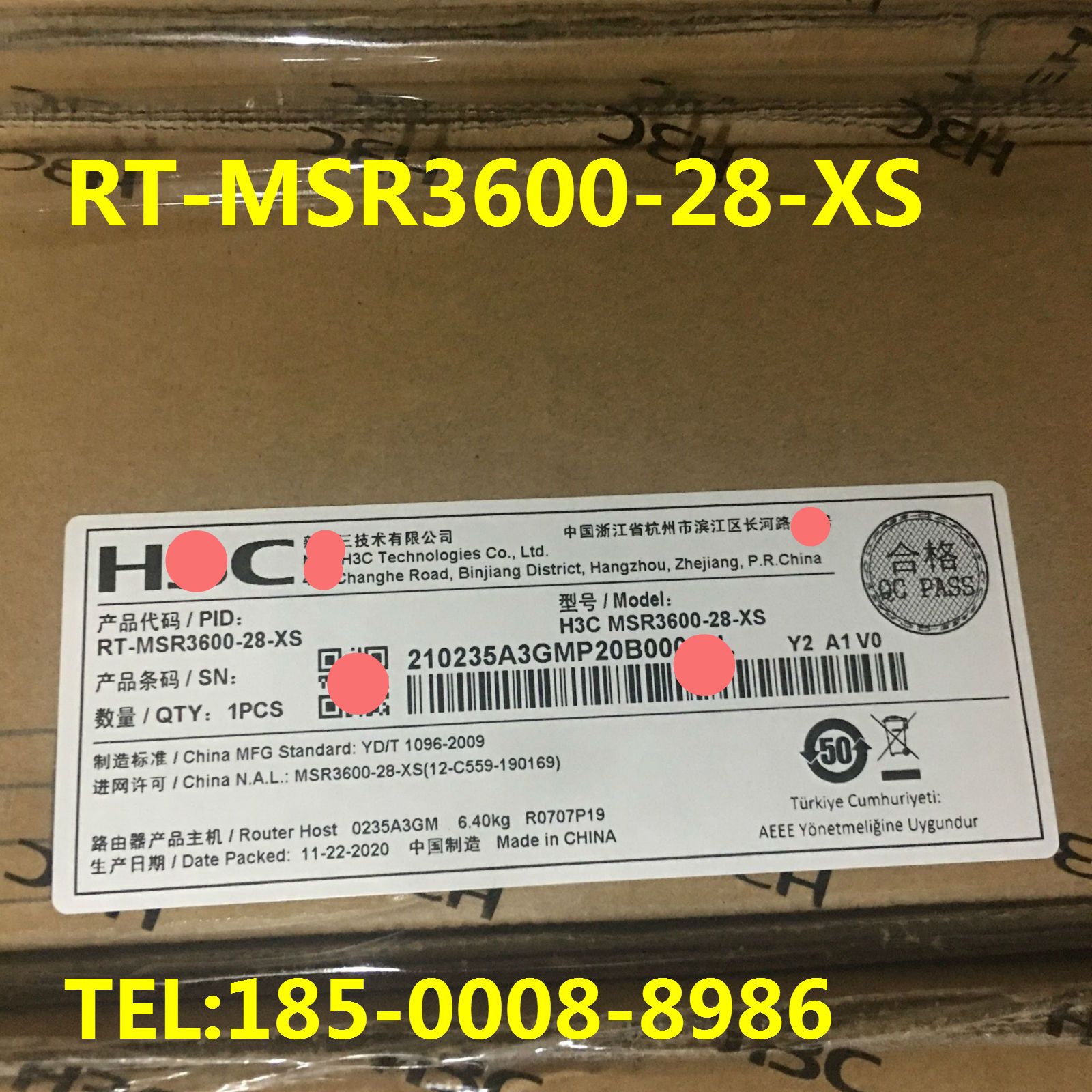 H3C H3C RT-MSR2630-XS RT-MSR3600-28-XS RT-MSR3600-28-XS enterprise class router-Taobao