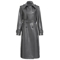 ELLASSAY 24 new summer style fashionable and loose double-breasted large lapel windbreaker for women