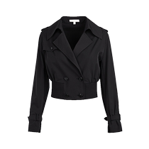 ELLASSAY spring and summer new high-end waist short windbreaker for women EWW341F00900