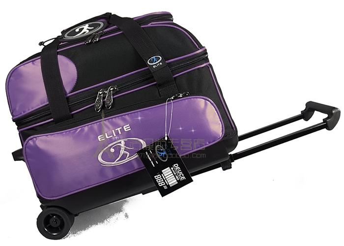 Mới American Elite Elite 1680 tiêu chuẩn đôi bóng xe đẩy bowling túi bowling túi màu tím Túi Đựng Bóng Bowling