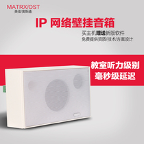 IP network wall-mounted speaker digital broadcasting system host point-to-point listening test classroom wall speaker 20W