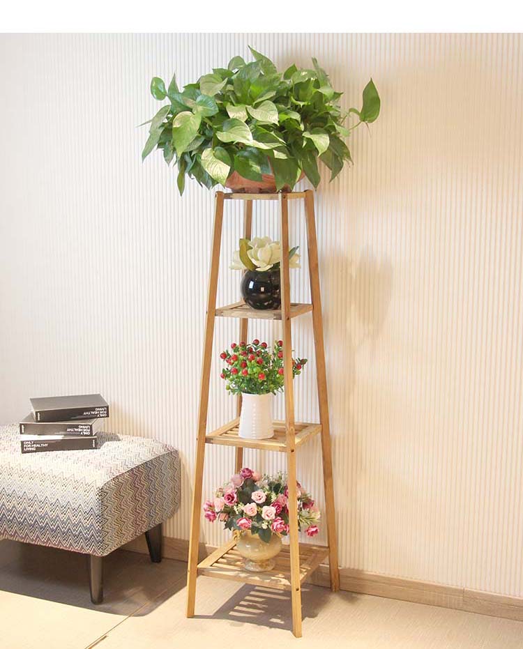 Gỗ hoa đứng vững gỗ Đăng phòng khách trong nhà treo hoa lan xanh bàn hoa sàn gỗ nhiều tầng khay hoa chậu hoa kệ - Kệ kệ 2 tầng
