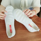 人本 Тканевая обувь, дышащие лоферы на плоской подошве, в корейском стиле