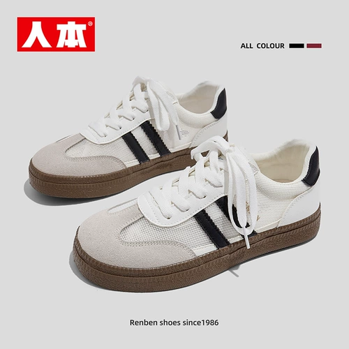 人本 Тонкая весенняя обувь, летние дышащие кроссовки для отдыха, кеды