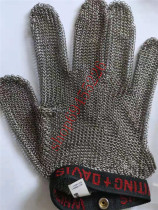 French Red Cross brand imported anti-cutting steel wire gloves factory inspection anti-knife cutting and slaughtering anti-cutting gloves