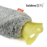 意构 Большая плюшевая резиновая емкость для воды, взрывобезопасная грелка для рук