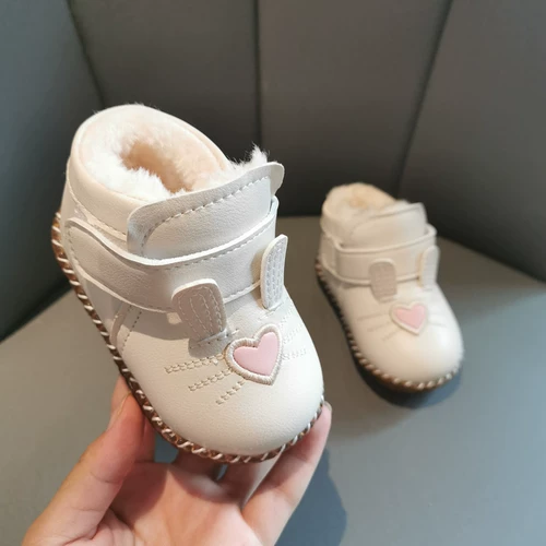 Флисовая детская зимняя обувь для раннего возраста для принцессы для девочек, 2022, мягкая подошва