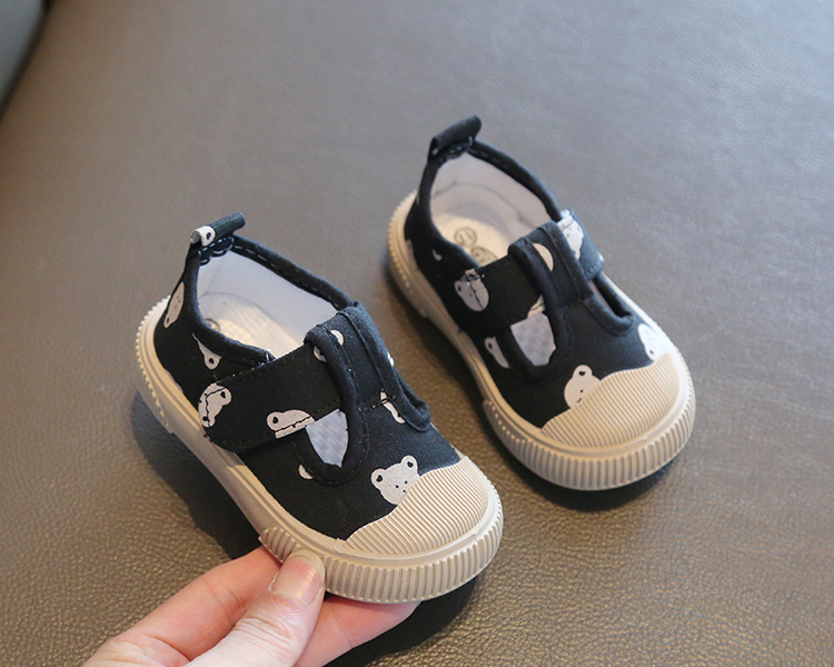 Kid's Casual Cartoon Solid Color Round Toe Canvas Shoes display picture 13