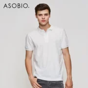 Asobio quần áo nam đơn giản áo polo nam tay ngắn nam ve áo cotton thoải mái mùa hè mới - Polo