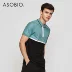 Asobio nam kinh doanh bình thường áo sơ mi polo nam tay ngắn phần mỏng cổ áo vuông mỏng mùa hè áo sơ mi nam mới - Polo