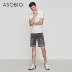 Asobio quần áo nam đơn giản áo polo nam tay ngắn nam ve áo cotton thoải mái mùa hè mới - Polo