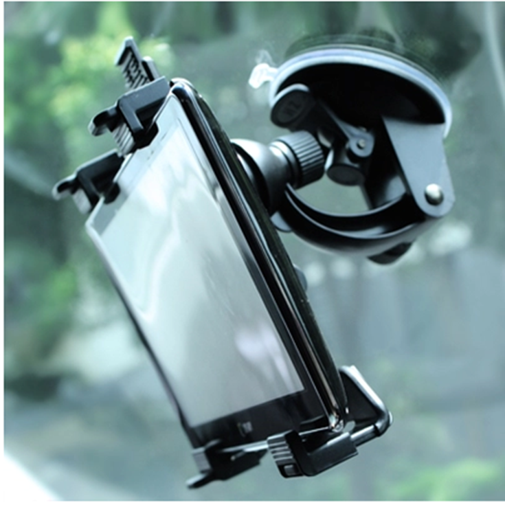 Mobile phone GPS navigator tablet 5-9 inch reversing image universal suction cup back clip type car mount