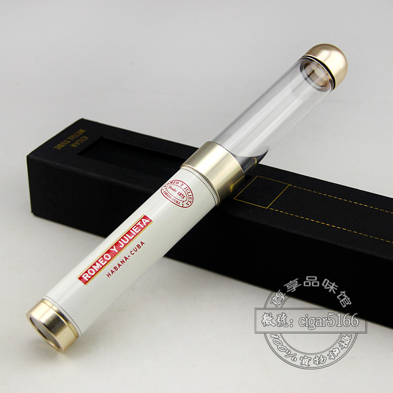  Romeo ROMEO Cigar Moisturizing Tube Snow Plus Portable Set of Cigar Puncher Cryolite Humidifier