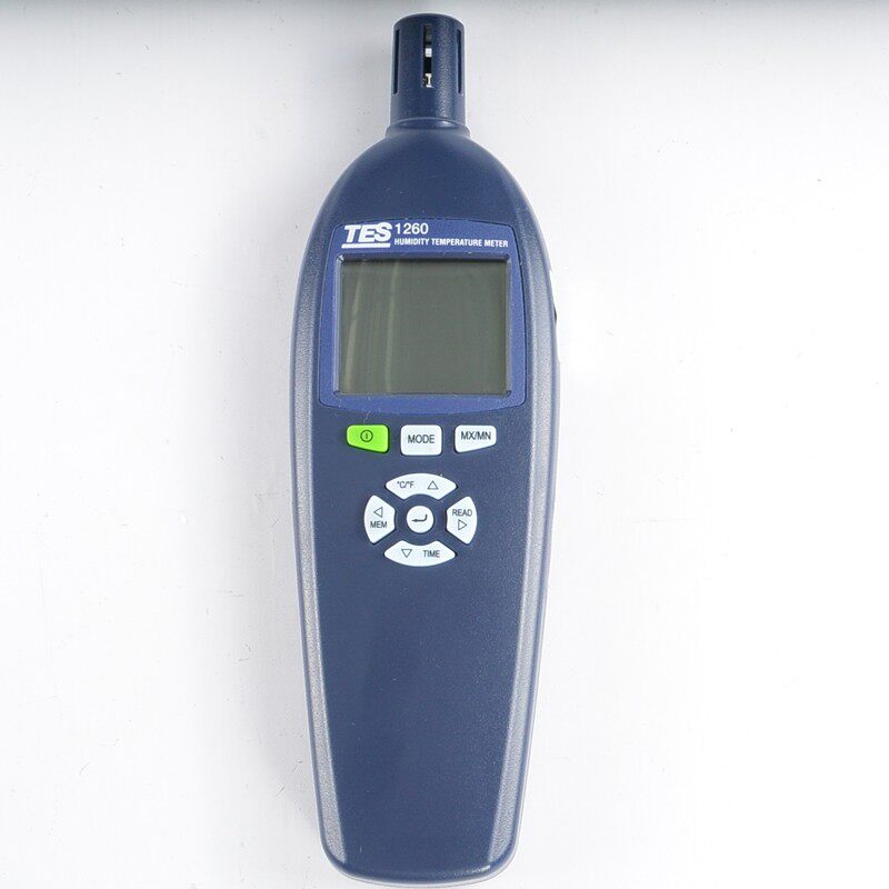 TES-1160 1161 1260 temperature and humidity meter measures atmospheric pressure wet bulb temperature dew point temperature and humidity meter