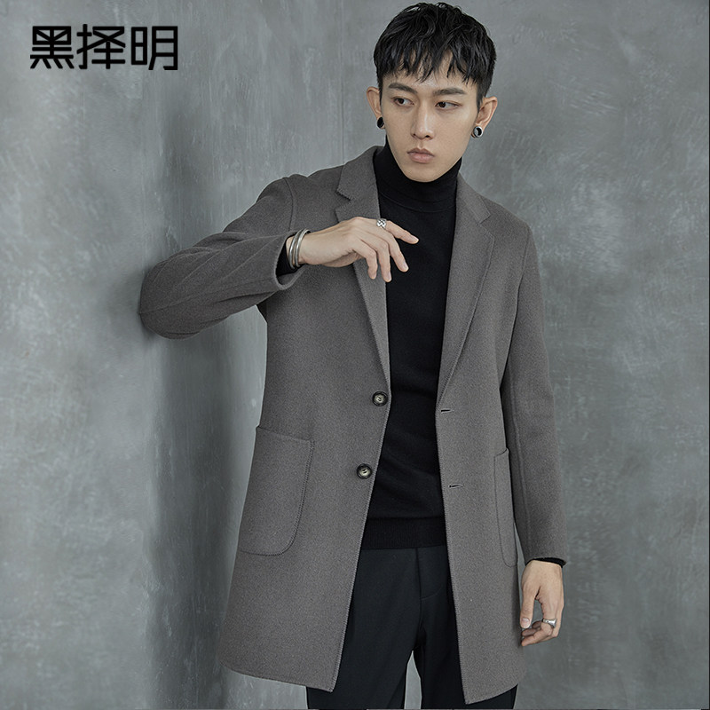 Black choose men's double face, great coat 2020 Winter, and the long version of the fur coat in the coat of fur