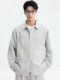 Black Zeming Men's Lyocell Textured Shirt 2026 Spring New Old Money Style Retro Loose Lapel Top