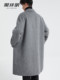 High-end detachable down lining wool double-sided woolen coat men's mid-length winter casual woolen coat