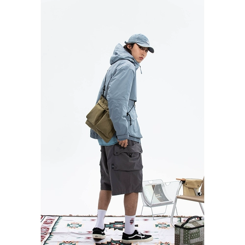 Оригинальная водонепроницаемая вместительная и большая трендовая квадратная сумка на одно плечо для отдыха