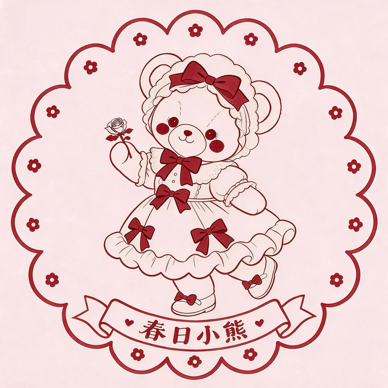 春日小熊Lolita洋装