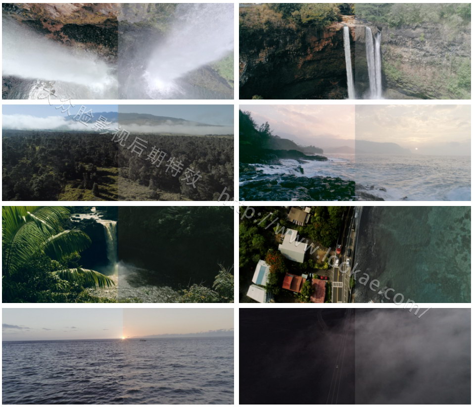 50个大疆无人机航拍DLog视频调色LUTs预设Tropic Colour Drone LUTs（FCPX/PR/PS/AE/达芬奇）