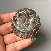 Old jade high ancient jade antique imitation Warring States antique jade old Xiuyu seize the opportunity to make a jade pendant old object