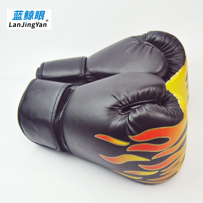 Boxing gloves Adult men's women's martial arts competition Free boxing Sanda training Flame boxing hand guard gloves